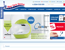 Tablet Screenshot of newyorkdental.ro